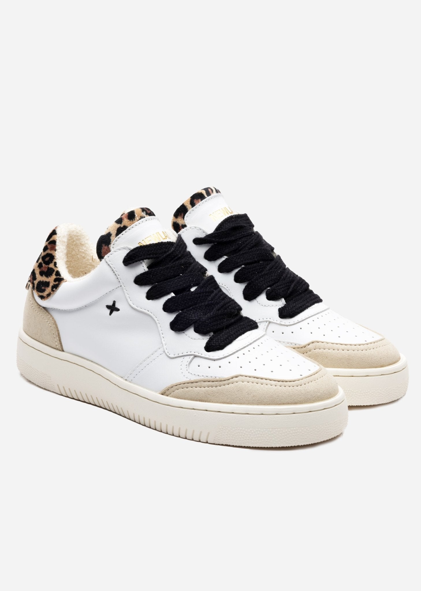 NL11 White/Beige/Cheetah - NEWLAB - Chaussures - NEWLAB