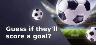 Football player scoring goal